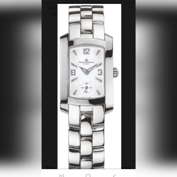 BAUME & MERCIER 2001 Hampton Milleis Cad Argent MOA08013 Timepiece Luxury Watch - Picture 10 of 16